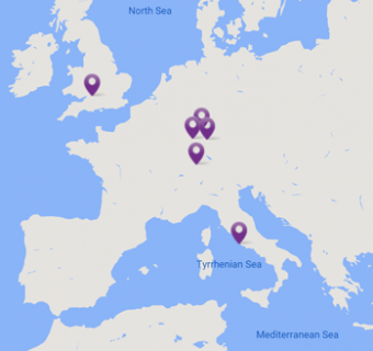 Map of Catalent locations in Europe